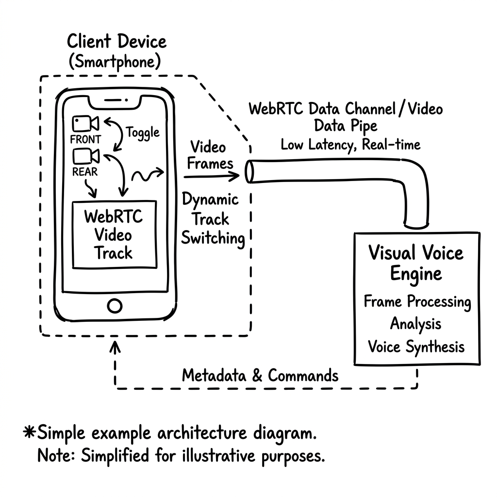 Beyond Uploads: Streaming Real-Time Camera Feeds into WebRTC Voice Agents