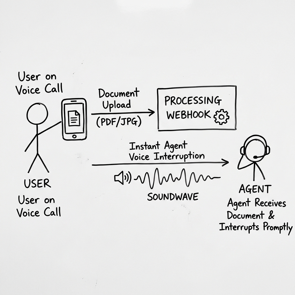 Native Multimodal Vision: Bridging WebRTC Voice and Real-Time Document Intelligence