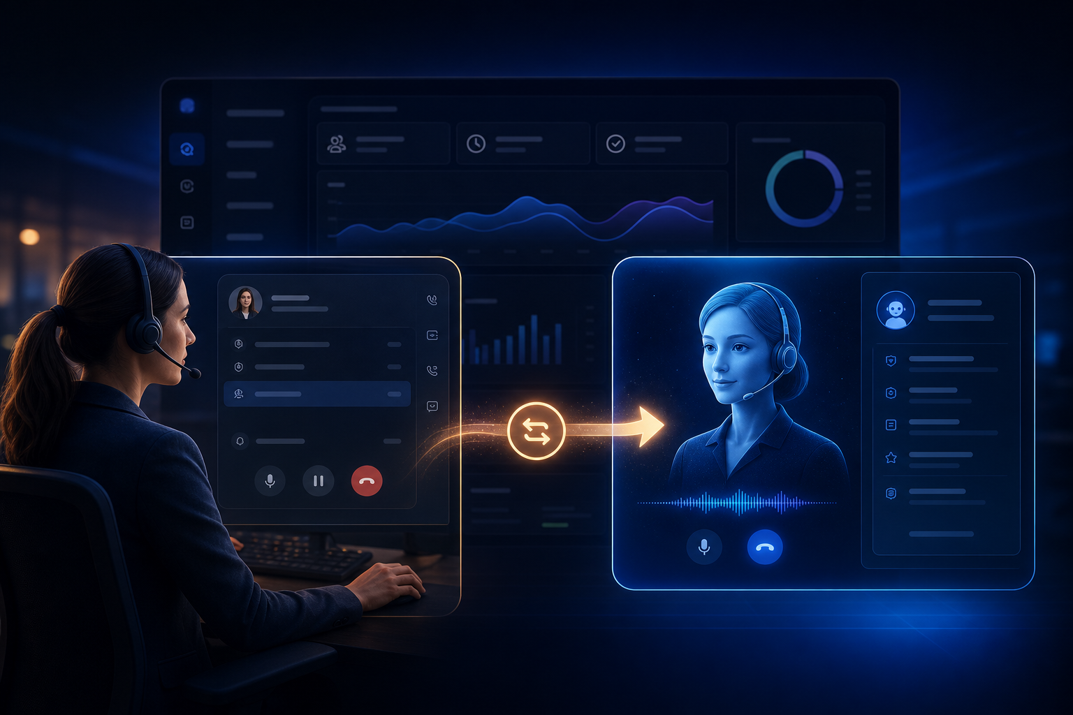 Contact center automation and AI voice agents on the Vanira platform