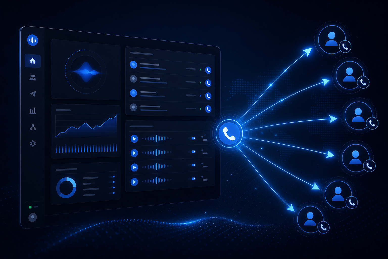 AI outbound calling campaigns and sales voice automation with Vanira